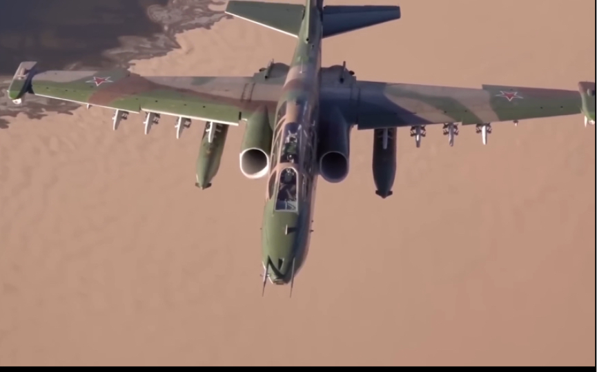【战机鉴赏】4K超清 空中坦克 俄罗斯Su-25攻击机！