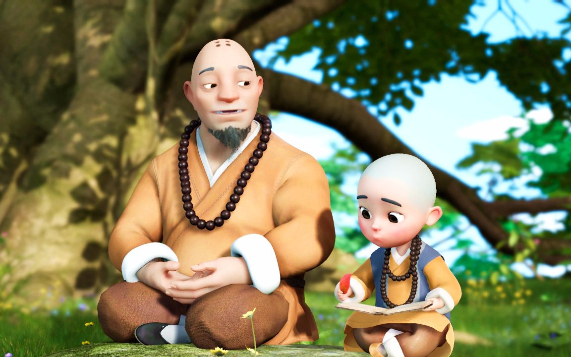 一禅小和尚第1话师父有特别的解签技巧