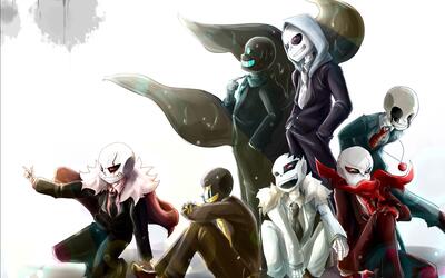 【板绘】undertale传说之下 看见你被欺负时的七只邪骨子(赶紧跑!!!)_绘画_生活_哔哩哔哩