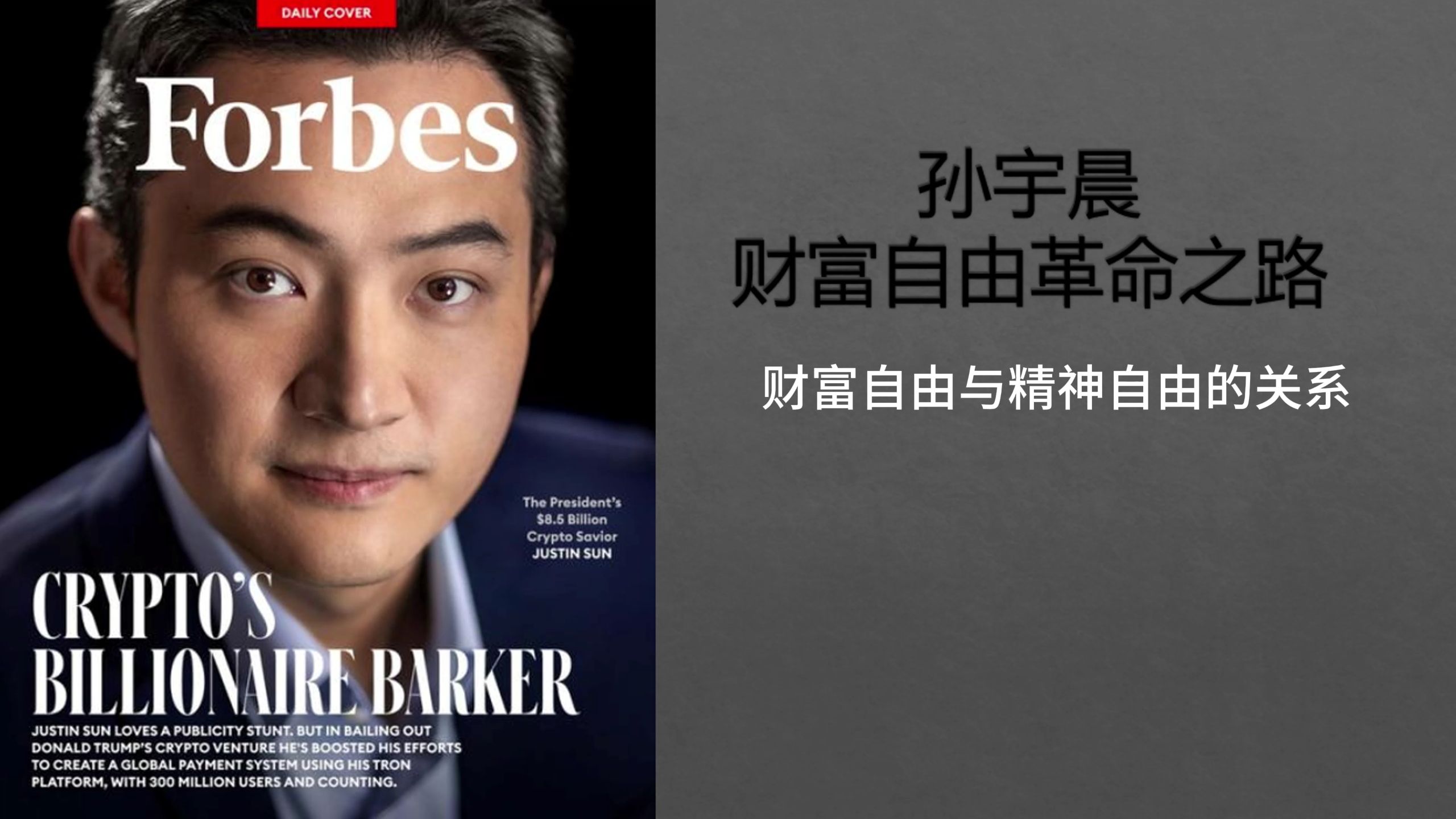 孙宇晨财富自由革命之路007财富自由与精神自由的关系