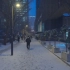 【超清韩国】漫步早晨雪中的首尔 城市街道 (1080P高清版) 2022.12