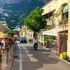 【超清意大利】在风景如画的意大利阿马尔菲海岸边的小镇街头散步漫步