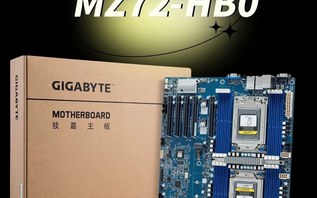 技嘉MZ72-HB0 AMD EPYC双路服务器工作站主板，支持7001（那不勒斯 