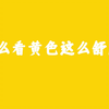 为什么看黄色这么舒服