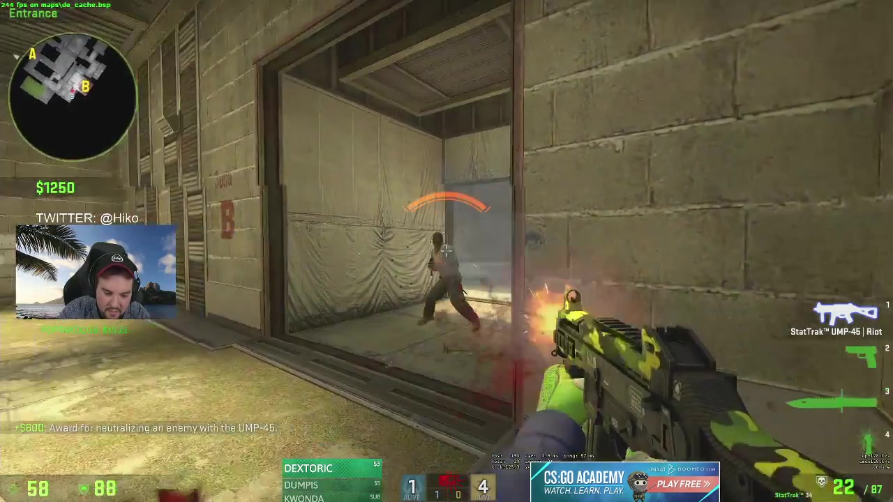【csgo】hiko 在twitch上直播 cache