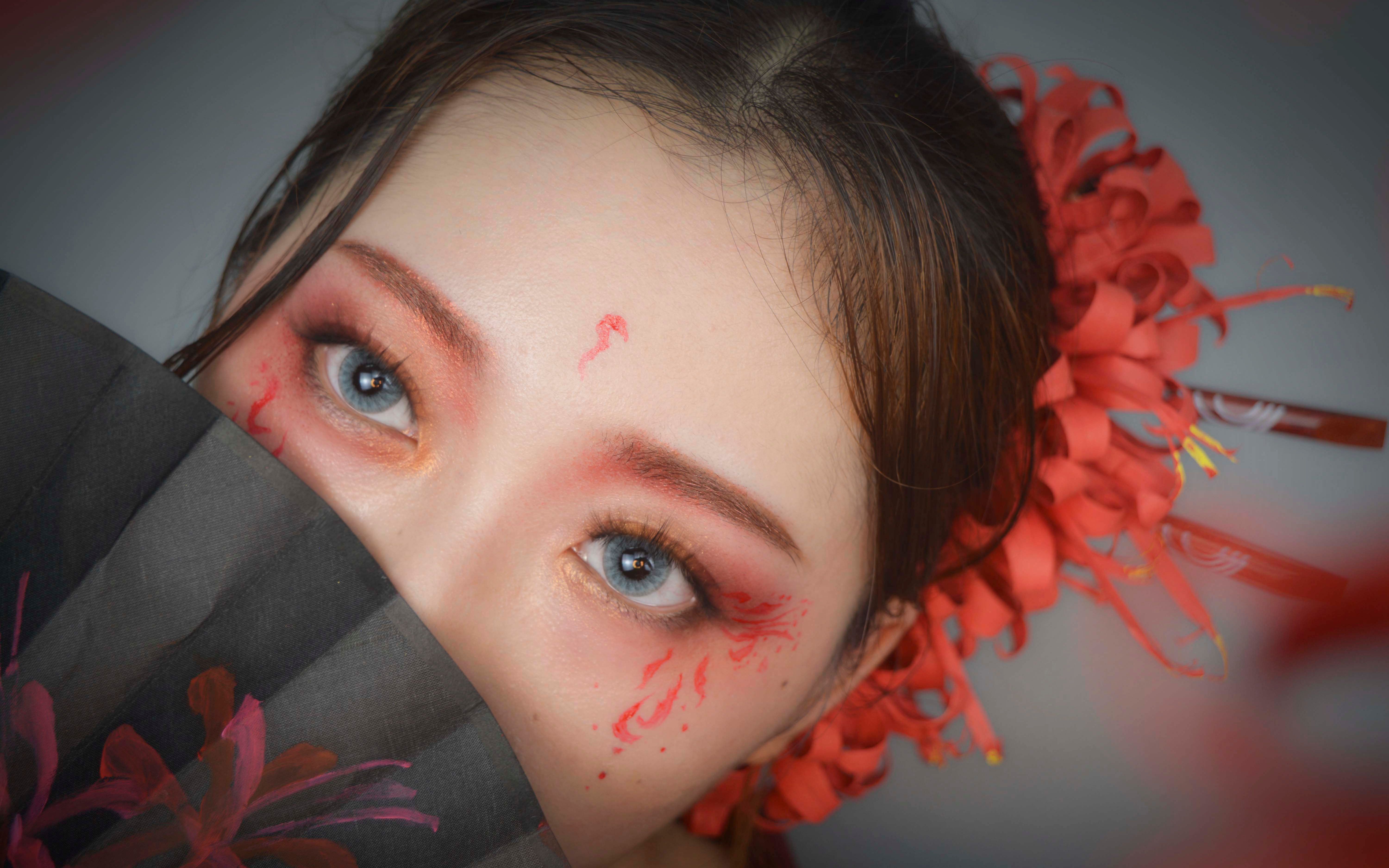 活动作品恶魔的温柔万圣节彼岸花妆容