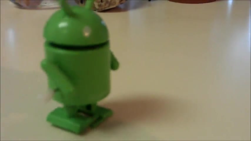 好玩的Android 机器人Walking Google Android Robot Windup Toys In Action