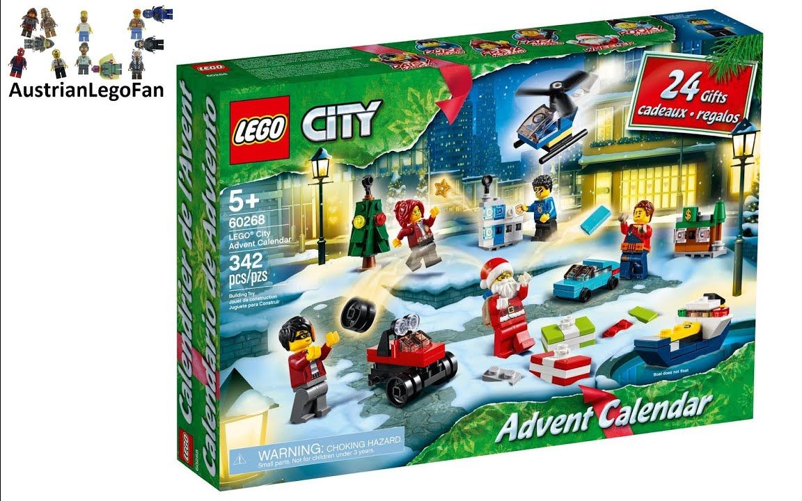 乐高lego60268城市系列圣诞倒数日历2020年版速拼评测