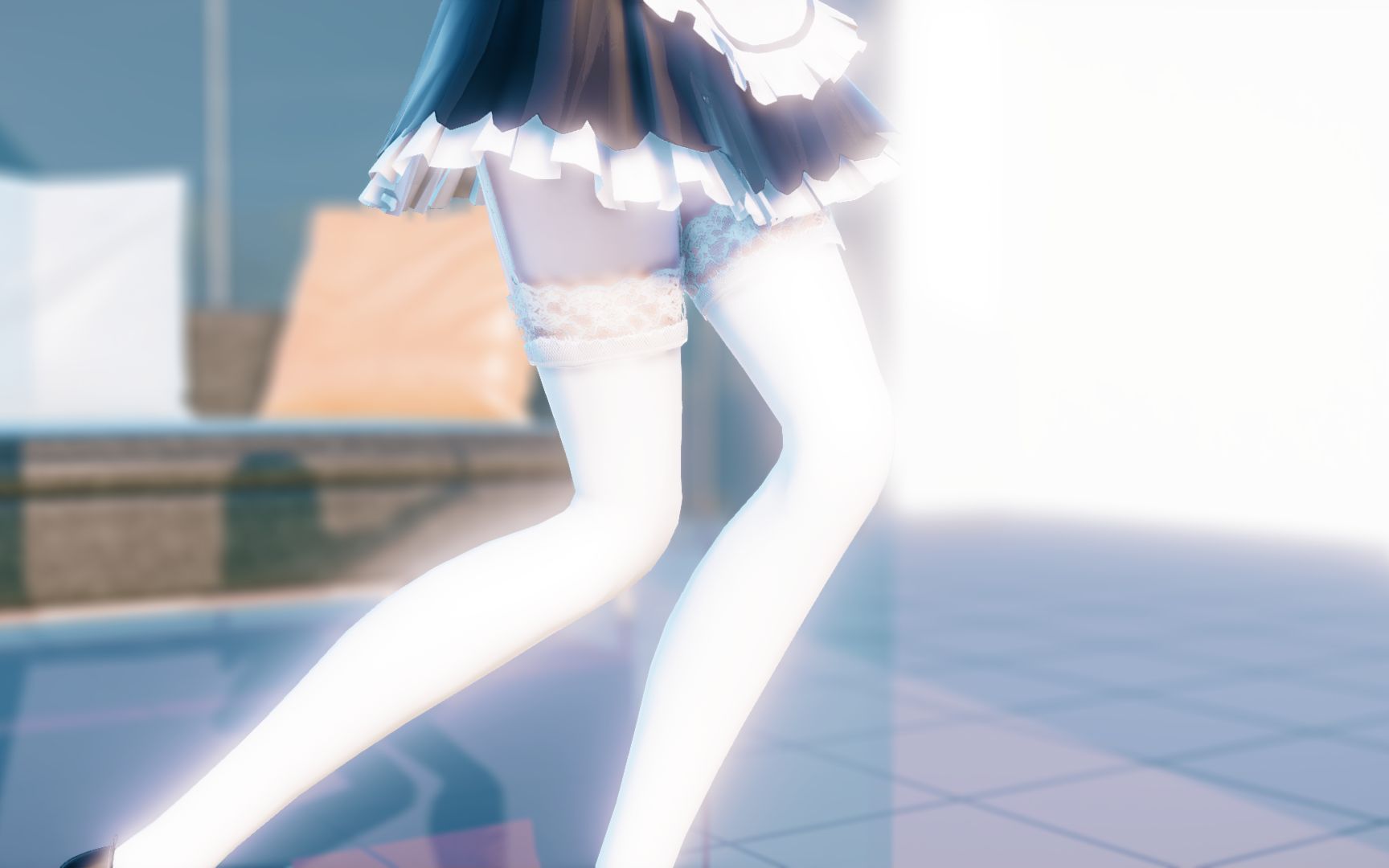 【超清1080p/30fps】极致白丝女仆miku,来吧亲爱的