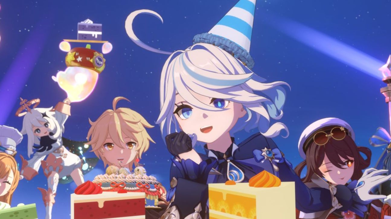 【2025芙宁娜生日会】吃这么多蛋糕，会长胖的啦