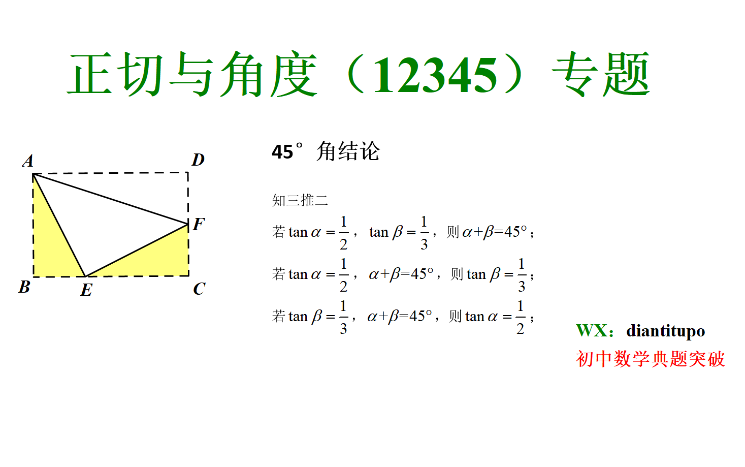 中考数学专题系列 正切与角度专题 哔哩哔哩 つロ干杯 Bilibili