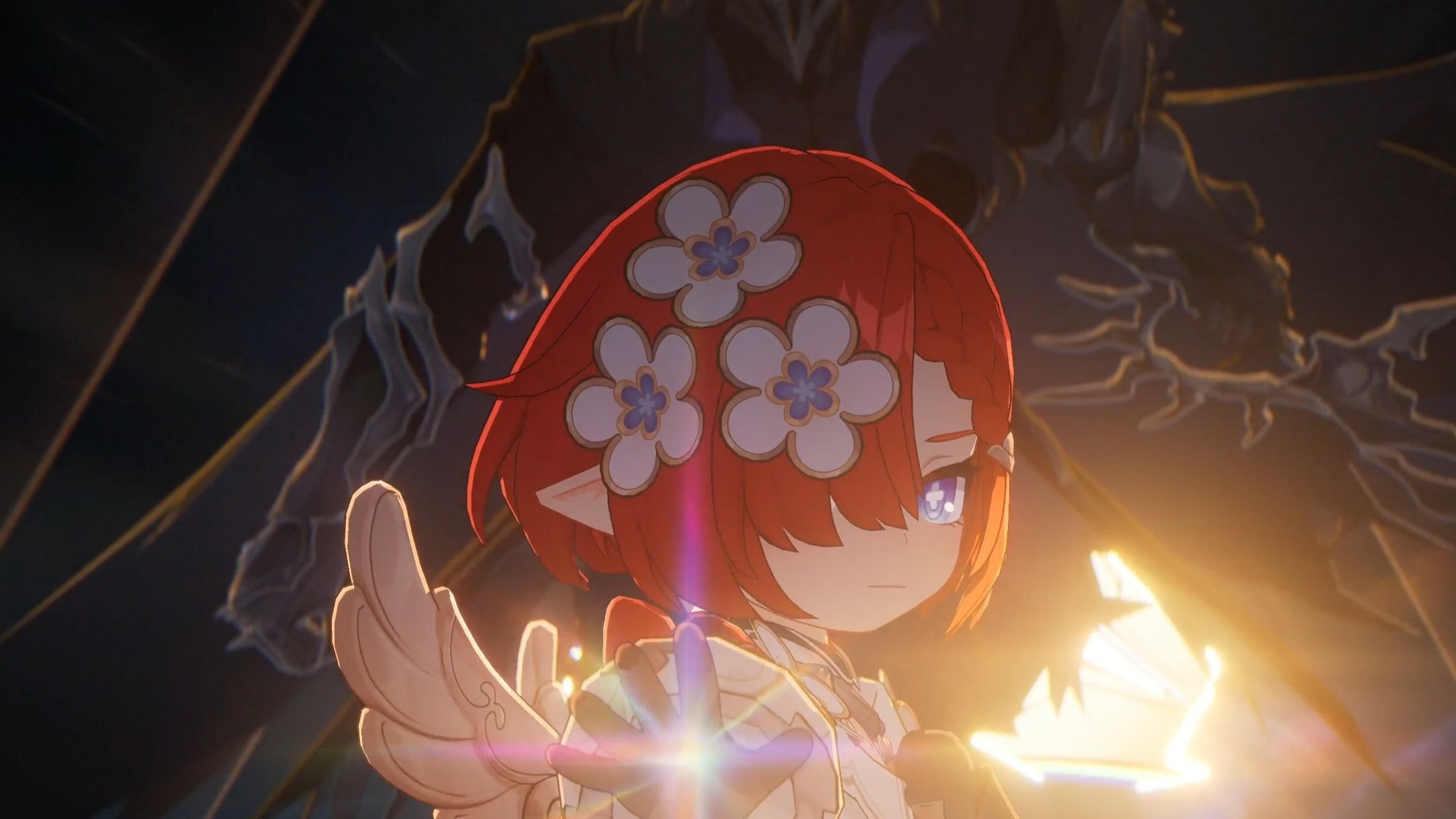 黑袍剑士偷袭缇宝三人！缇安舍命救下缇宝缇宁！这次要追击黑袍剑士了！【崩坏星穹铁道3.1版本门扉之启王座之终高光剧情片段】