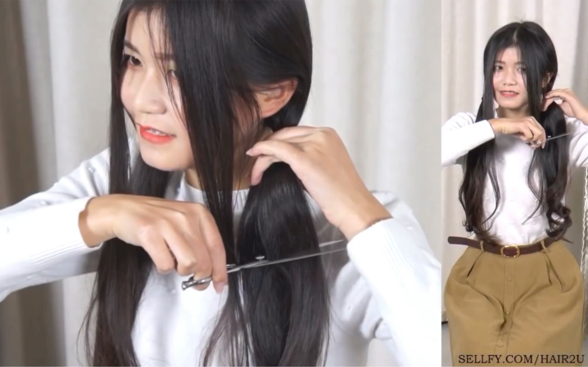 hair2u美女剪长发01