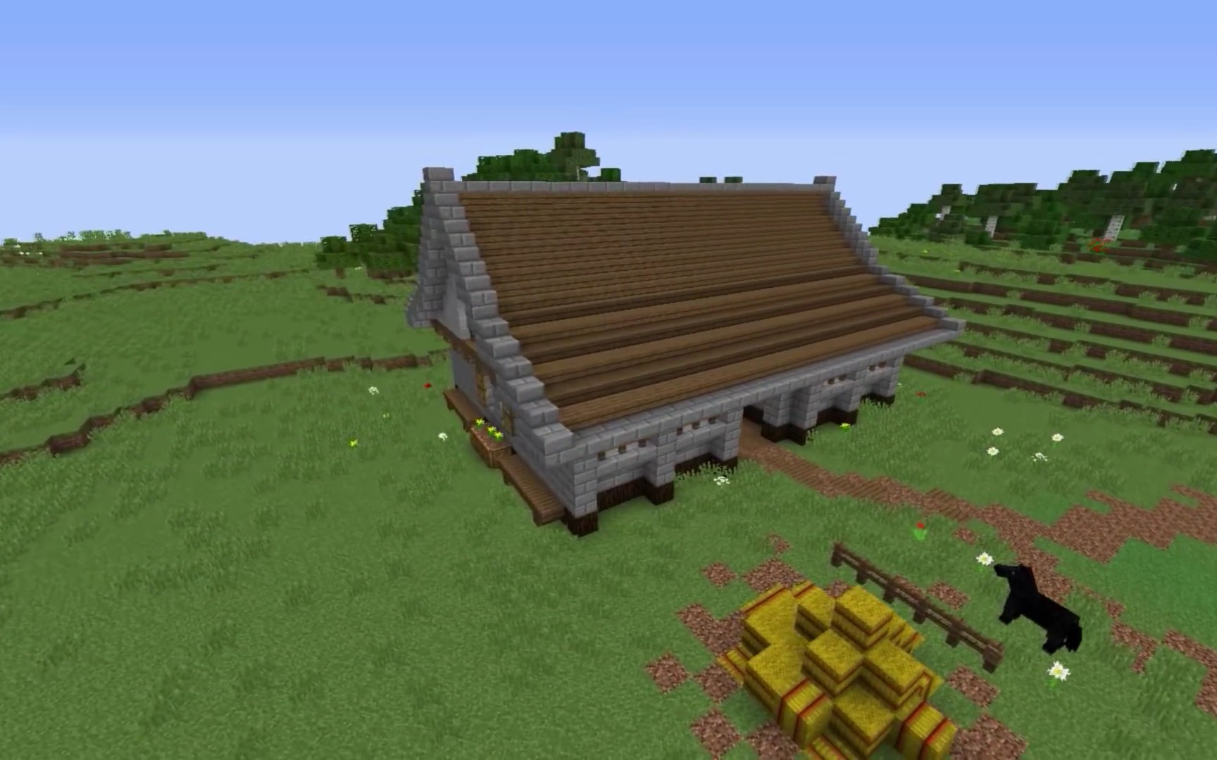 Minecraft我的世界如何建造一个马厩 哔哩哔哩 つロ干杯 Bilibili