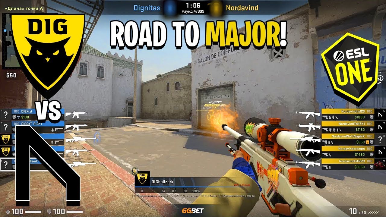 【CSGO】Dignitas vs Nordavind  ESL One Rio MAJOR哔哩哔哩bilibili