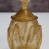 南北朝 玻璃器缠丝长颈鼓腹瓶，黄色十分难得，器物全美品相，南北朝时期古代玻璃器工艺的精湛表达！