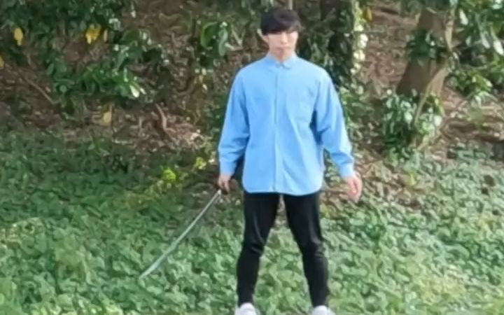 现实模仿神里凌华的剑术