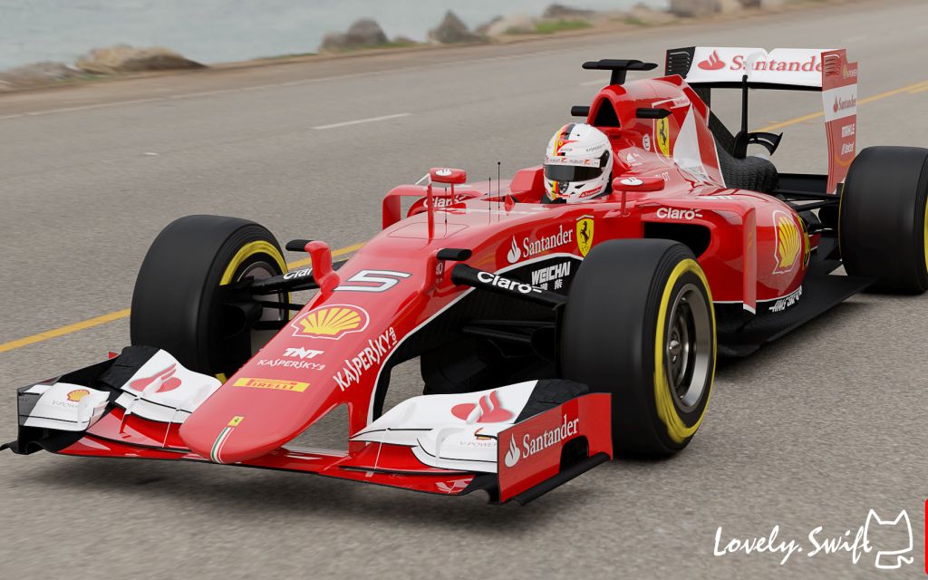 法拉利f-1赛车sf15-t cg表现