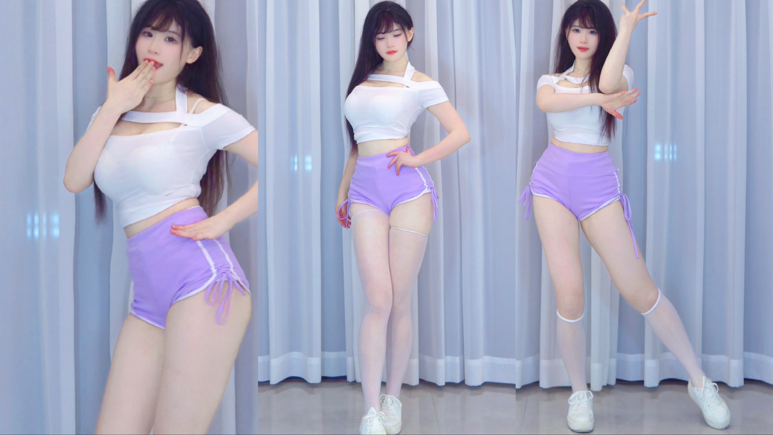 💜 Genki sporty style 💜 3 seconds to lift socks? [OH!