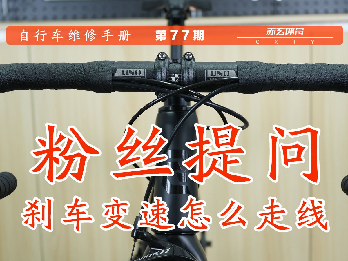 【自行车维修手册】第77期 自行车外走线 内走线走线穿线讲解
