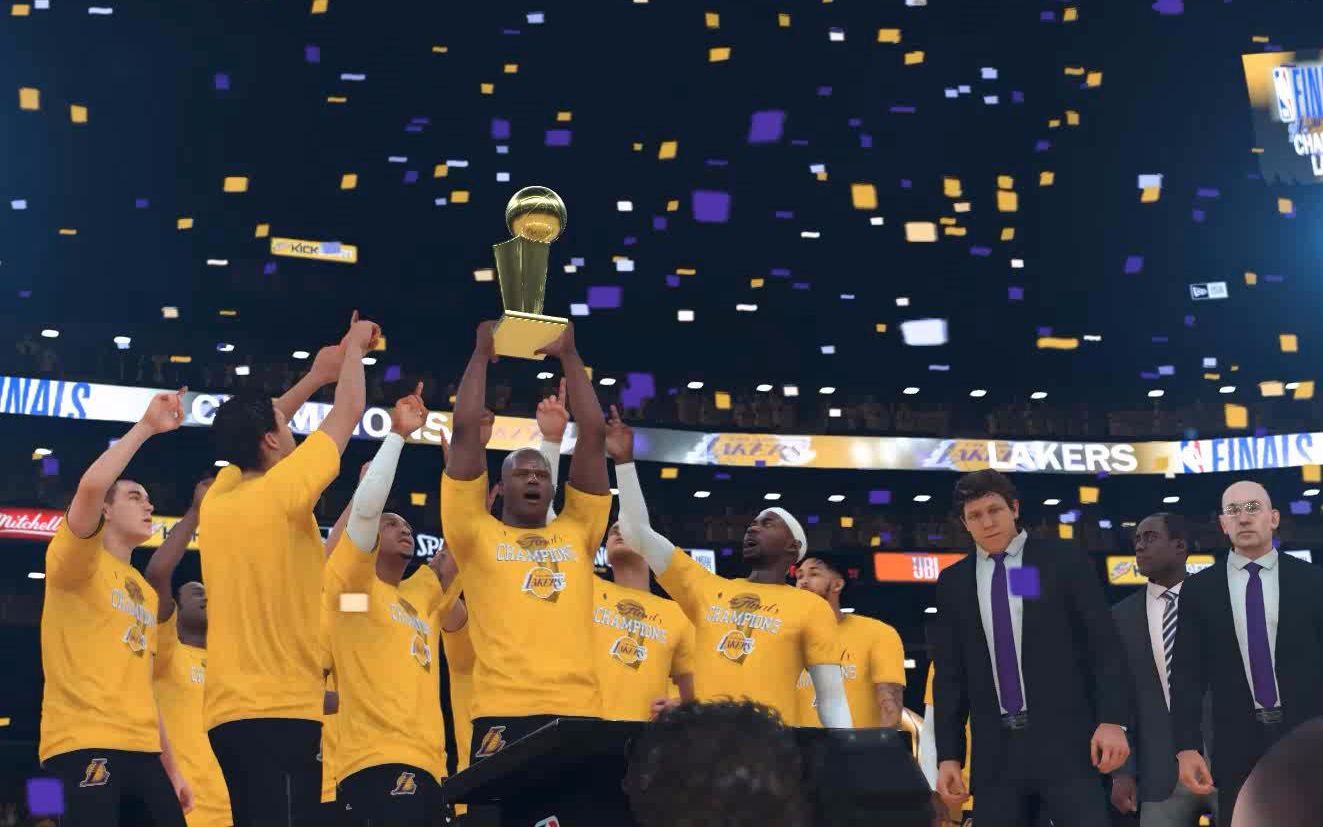 布鲁nba2k18生涯模式奥尼尔生涯首个总冠军总决赛mvp湖人总冠军48