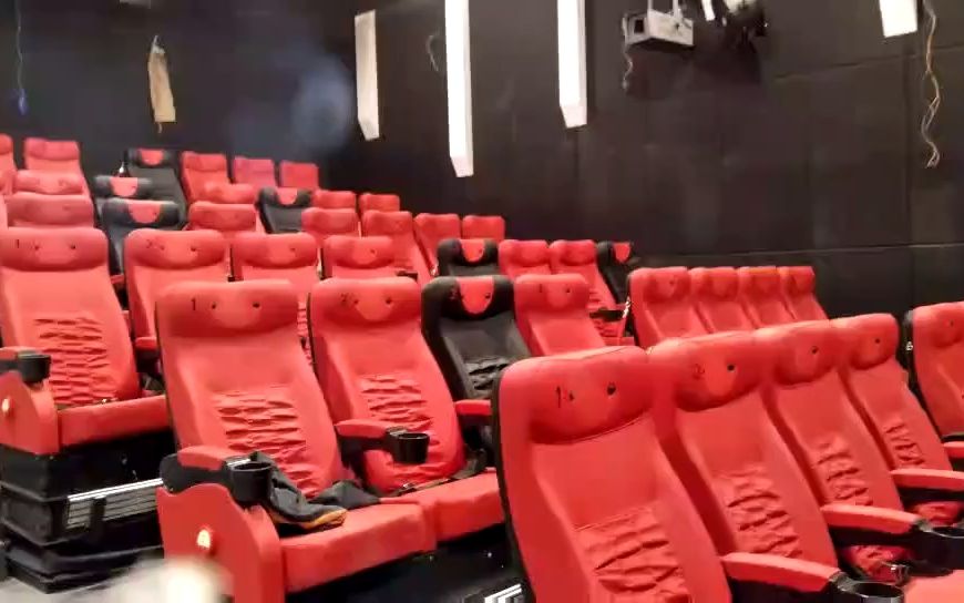 4D5D影院座椅设备定制展示 三自由度电动曲轴结构的科技馆4D座椅结构