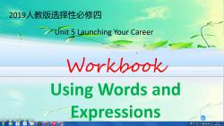 b7u5p89 Using words and expressions新人教版高中英语选择性必修四unit5