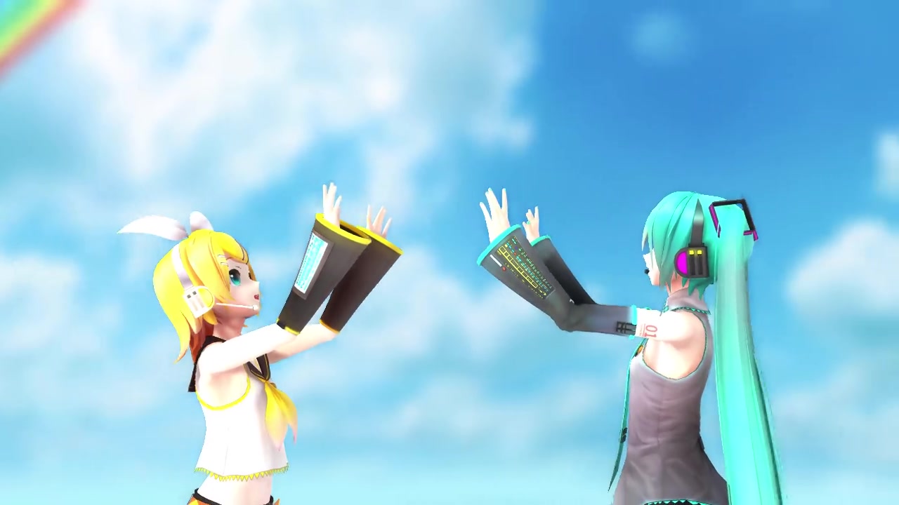 【mmd】miku和rin的promise