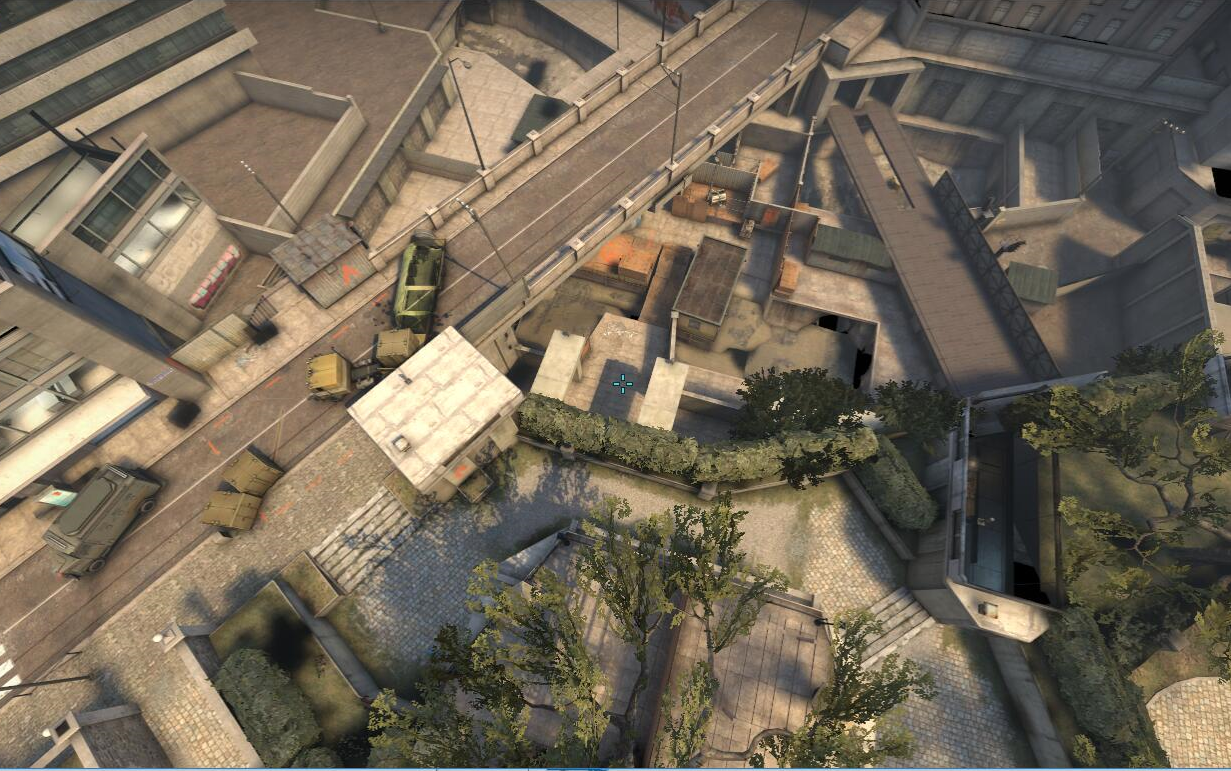 [csgo]overpass死亡游乐园基础攻防教学(麦炸了!
