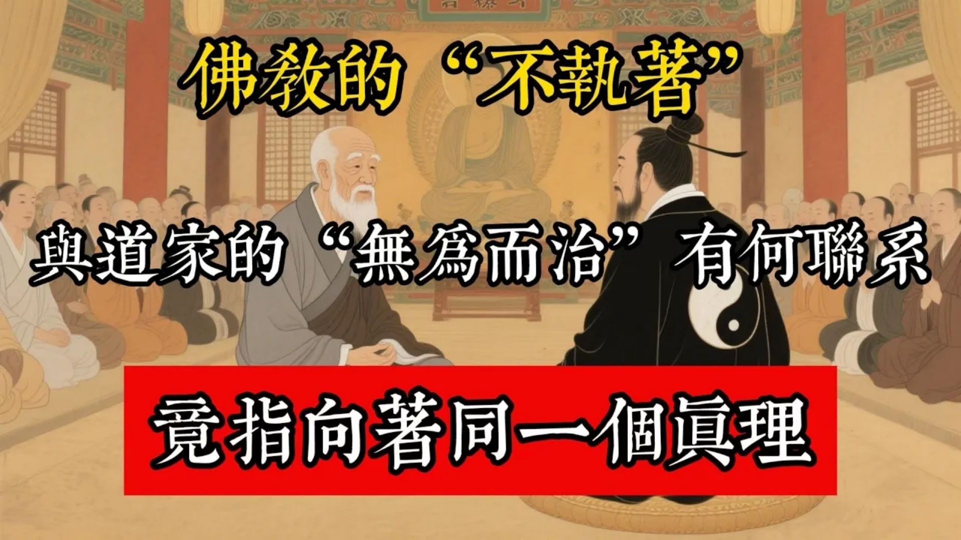 佛教的“不執著”與道家的“無為而治”有何聯繫？竟指向著同一個真理？#佛教 #佛家 #佛法 #佛學知識 #佛學智慧 #修心修行 #佛教文化 #禪悟人生 #傳統文化