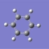 苯分子球棍模型，认识苯分子平面正六边形结构以及有机物分子中由苯环引起的共直线和共平面问题
