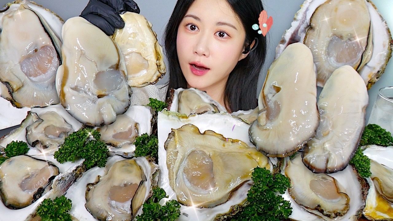 [ONHWA] 巨型生牡蛎 咀嚼音🤍 巨生蚝，味道干净