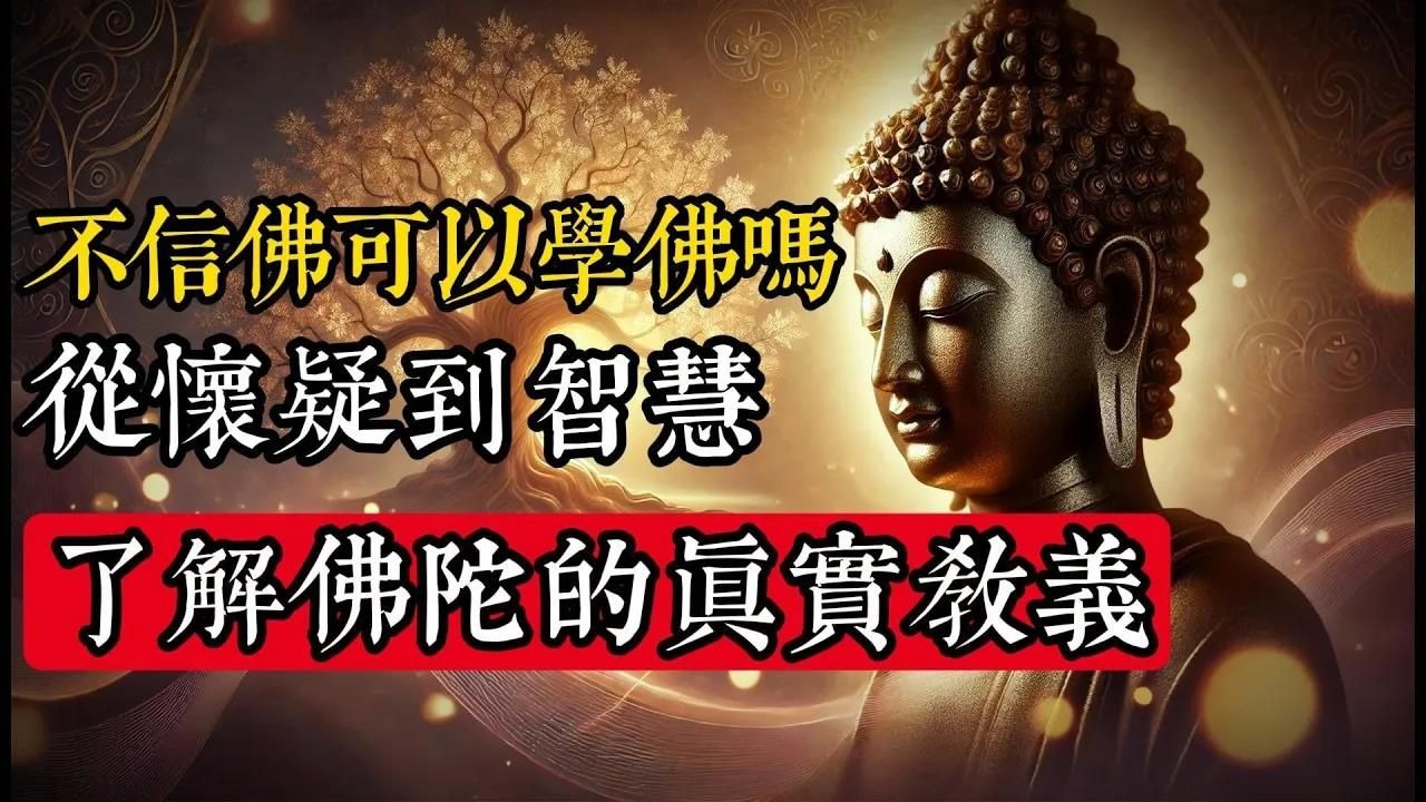 不信佛可以學佛嗎？從懷疑到智慧，了解佛陀的真實教義_佛教 _佛學知識_修心修行_禪悟人生 _金剛經_南無阿彌陀佛_