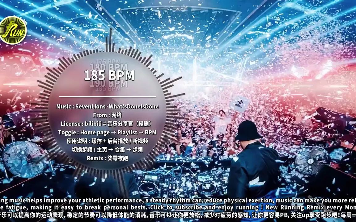185 #85｜高燃电音｜全网步频最全 效果最好的 跑步音乐｜柒零夜跑