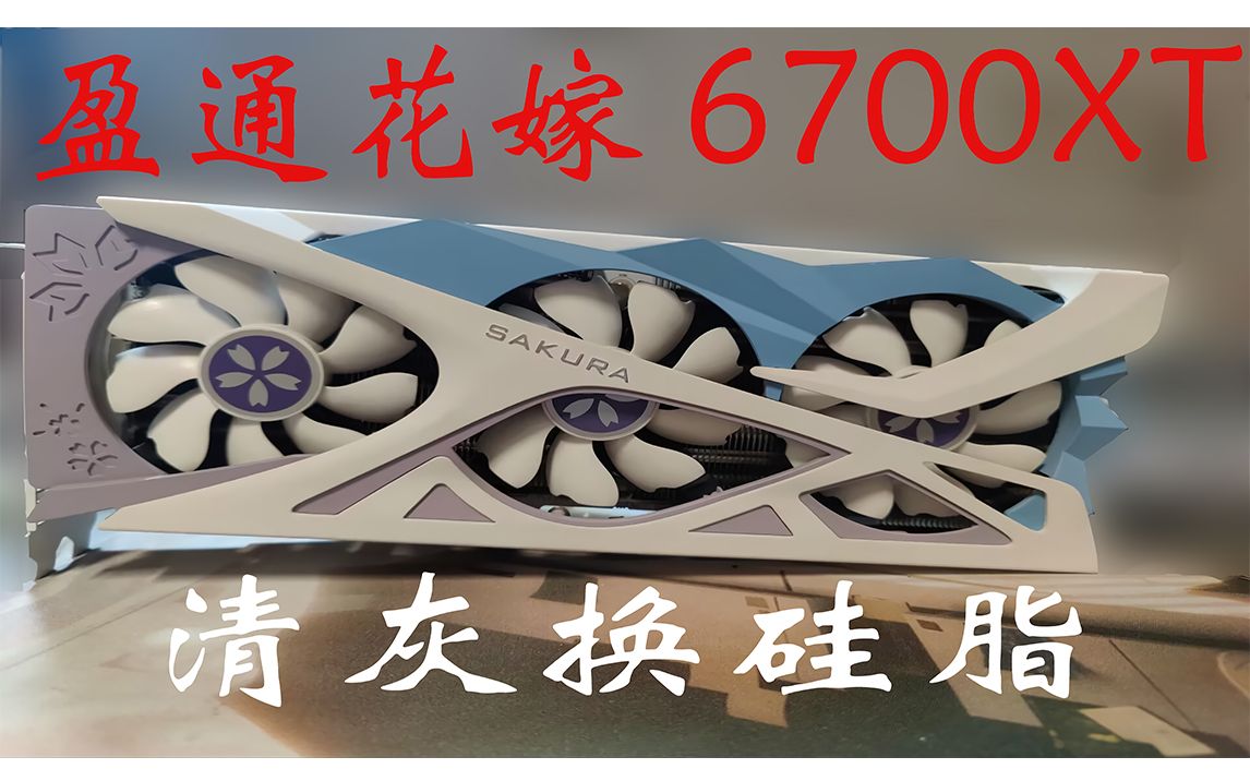盈通花嫁6700xt深度清理