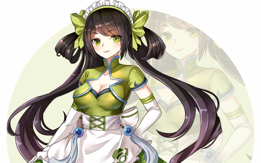 【莫雪】《三分妄想》王者女仆装同人孙尚香cos服(开箱 试穿)c服展示