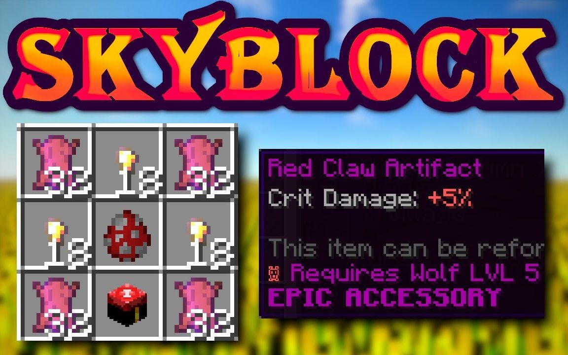 [Hypixel Skyblock] Red Claw Artifact是最便宜的了……_哔哩哔哩_bilibili