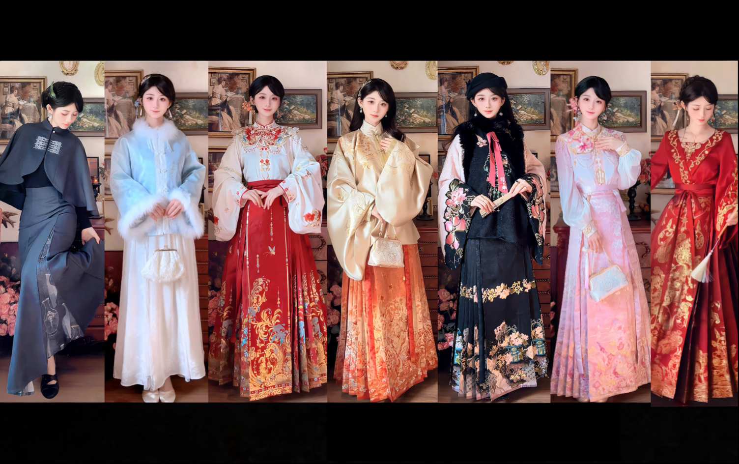 不愧是老祖宗留下的审美！国风的权威无需多言！一口气看完7套国风中式新年穿搭~
