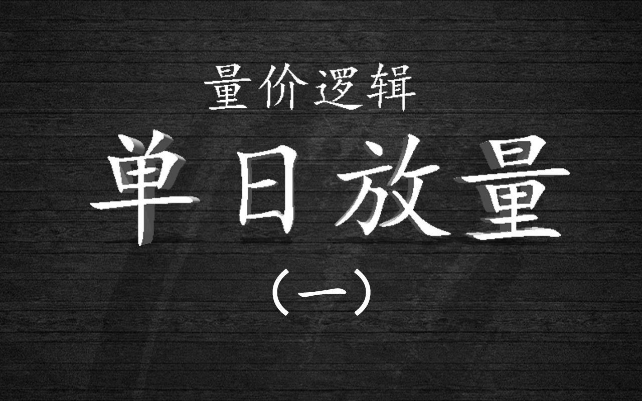 什么样的单日放量，大家是需要去注意风险的（一）