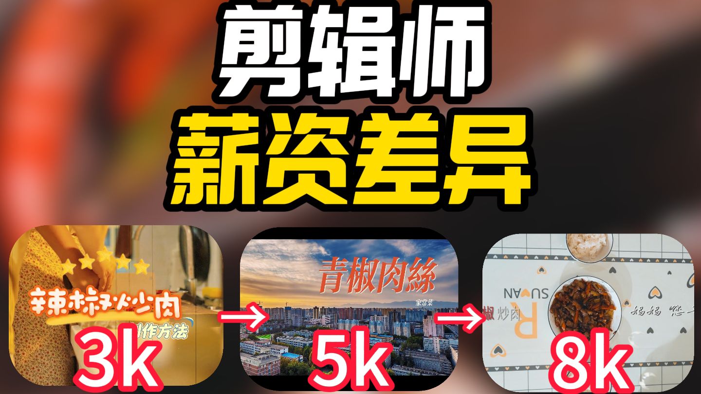 衡量剪辑师月薪，你属于那一档次