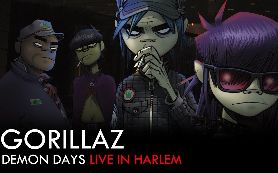 gorillaz demon days live in harlem(new york 2006)_哔哩哔哩