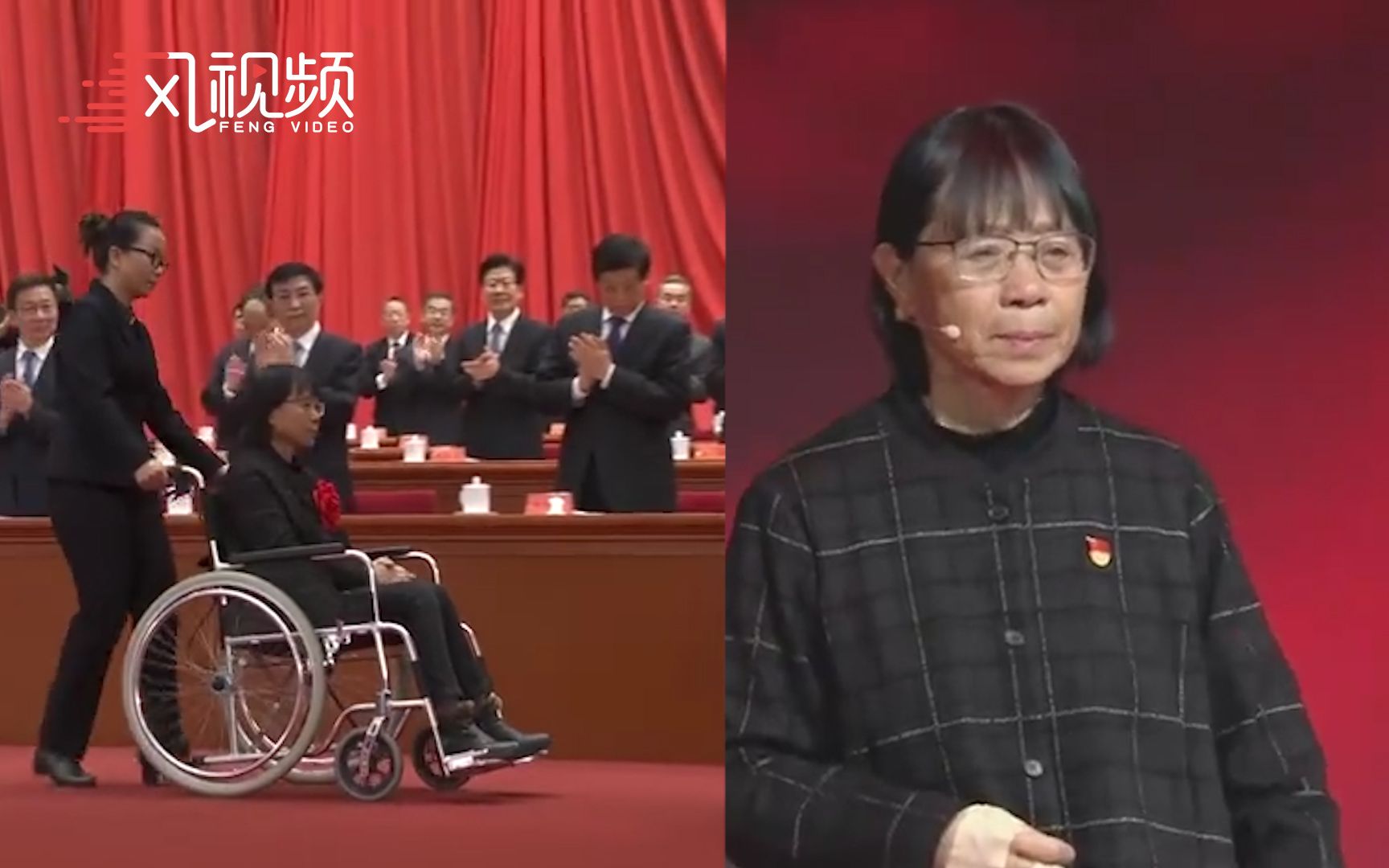 张桂梅坐轮椅接受表彰，这张对比图让人太心疼！