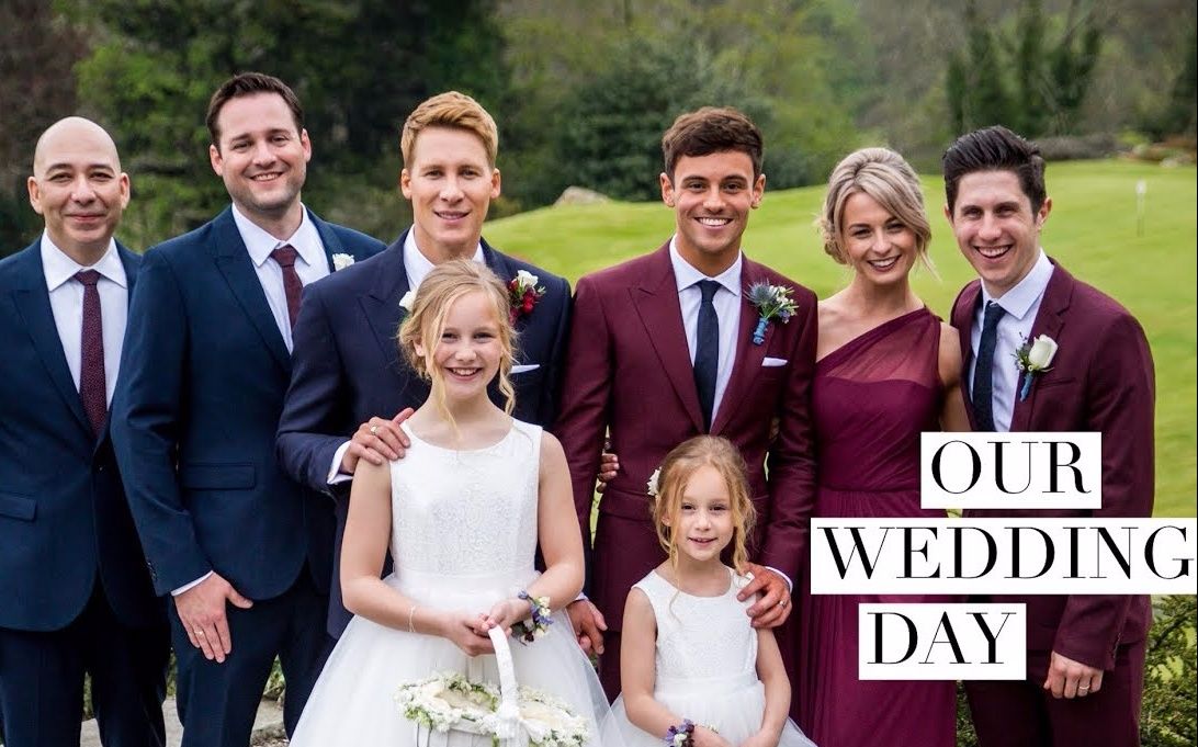 【tom daley】tom daley and dustin lance black's wedding video