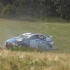三菱EVO拉力赛车弯道失控翻车，WRC2019拉力赛