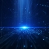 蓝色科技感粒子光线背景视频