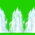 绿幕视频素材喷泉瀑布