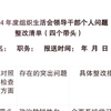 2024年组织生活会领导干部个人问题整改清单（四个带头