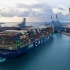 [航海掠影·2K]世界上最大的LNG集装箱船 达飞雅克·萨德号抵达汉堡港