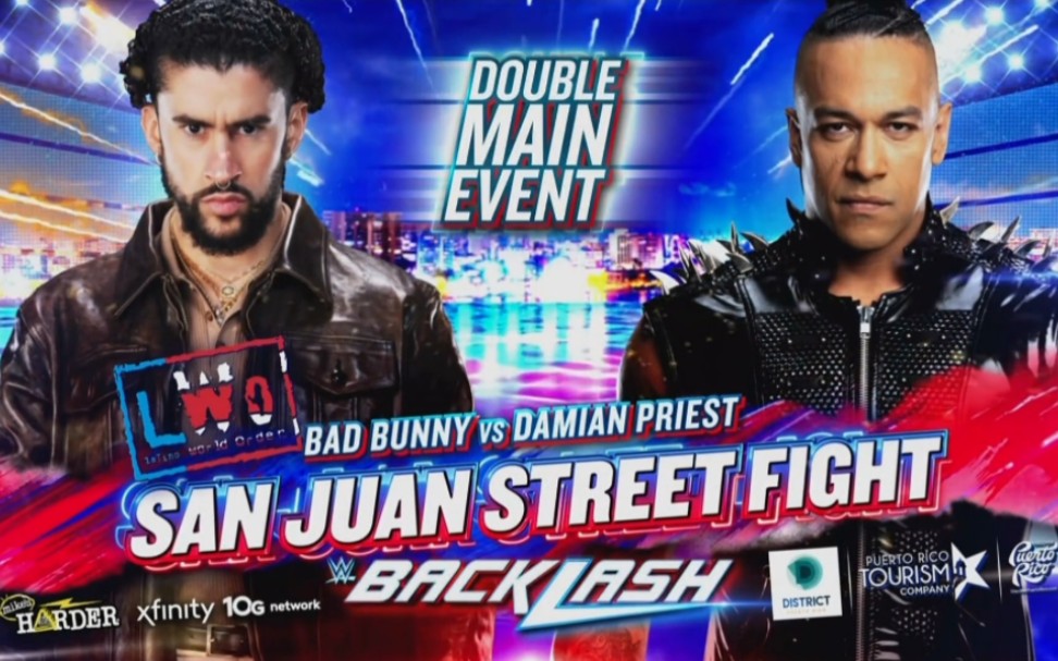 【4.5★】Bad Bunny vs. Damian Priest - Backlash 2023.05.06；圣胡安街头赛