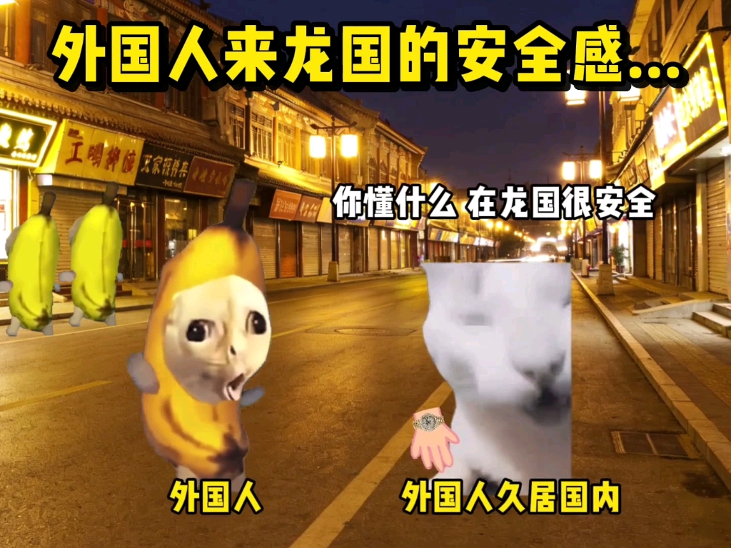 外国人来龙国的安全感…